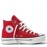 Converse Hi Plataform Rojo